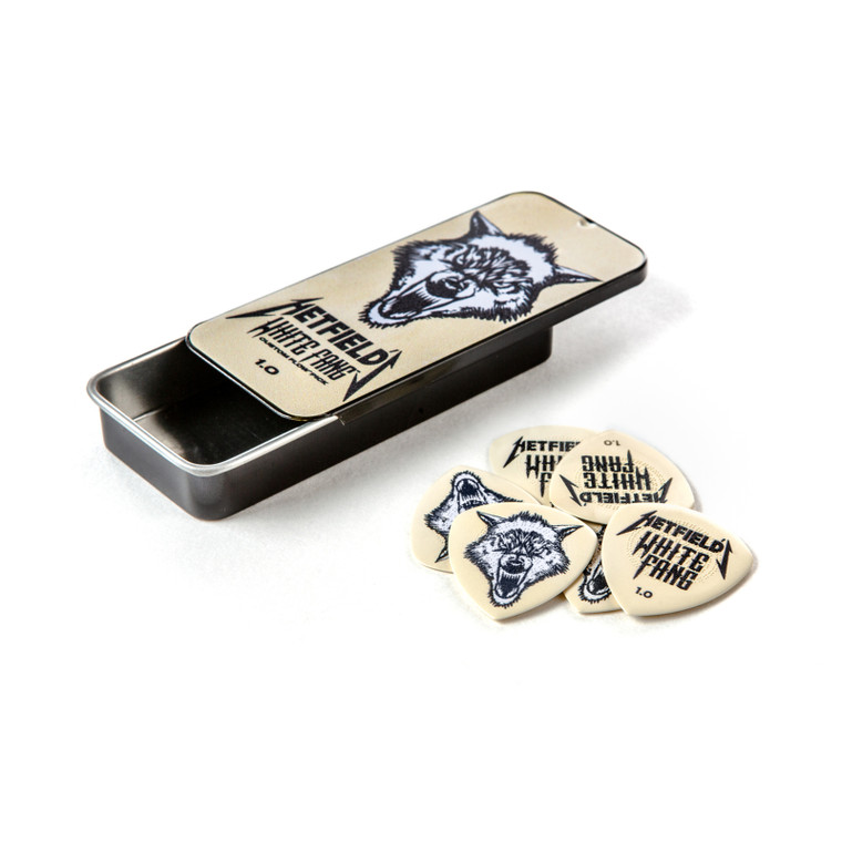 Dunlop Hetfield's White Fang Pick Tin 1.00MM 6 Pack