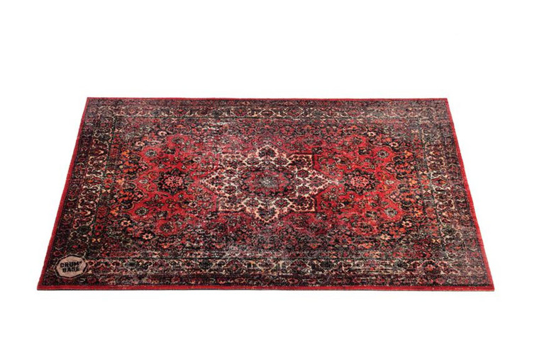 Drum N Base Vintage Persian Style Stage Rug Original Red 4.26' X 3'