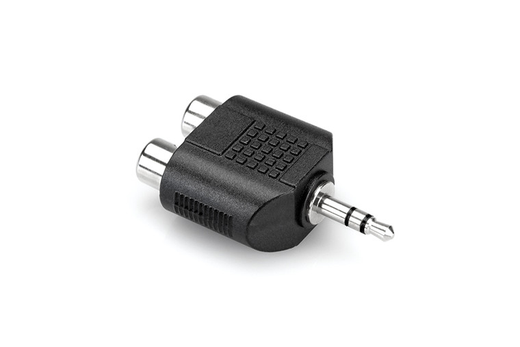 Hosa Dual RCA to 3.5 mm TRS Adaptor