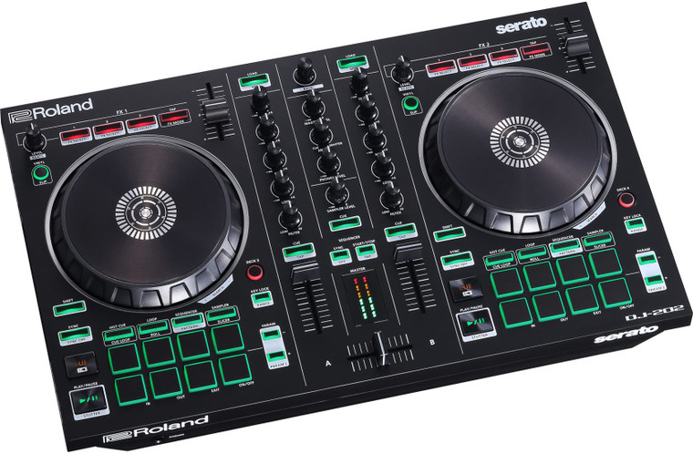 Roland DJ-202 Professional 4-Deck 2-Channel Serato DJ Controller