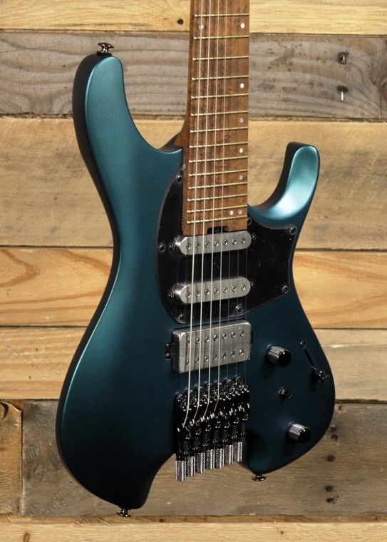 Ibanez Q547 7-String Electric Guitar Guitar Blue Chameleon Metallic Matte w/ Gigbag