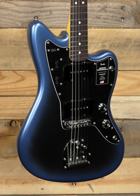 Fender American Professional II Jazzmaster Electric Guitar Dark Night w/ Case