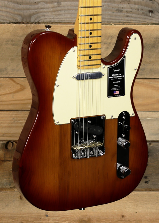 Fender American Professional II Telecaster Electric Guitar Sienna Sunburst w/ Case
