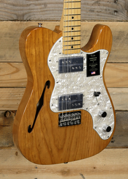 Fender American Vintage II 1972 Telecaster Thinline Aged Natural w/ Case