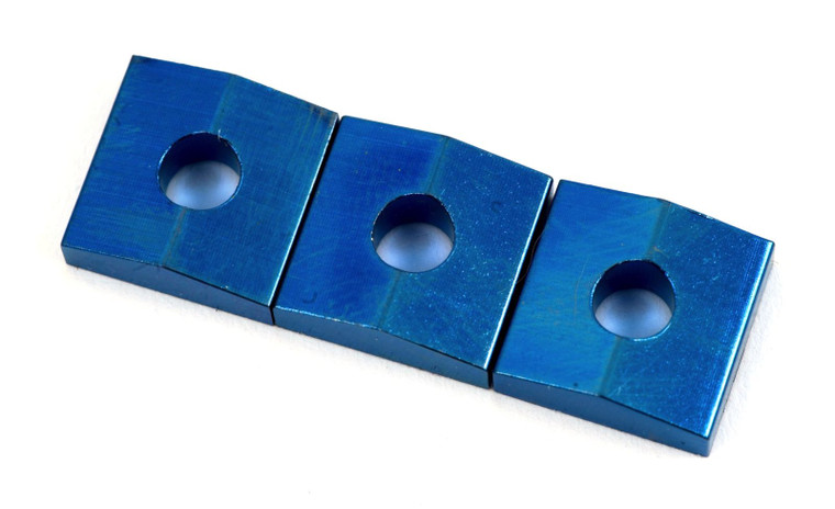 FU-Tone Titanium Lock Nut Blocks Blue 3 Pack