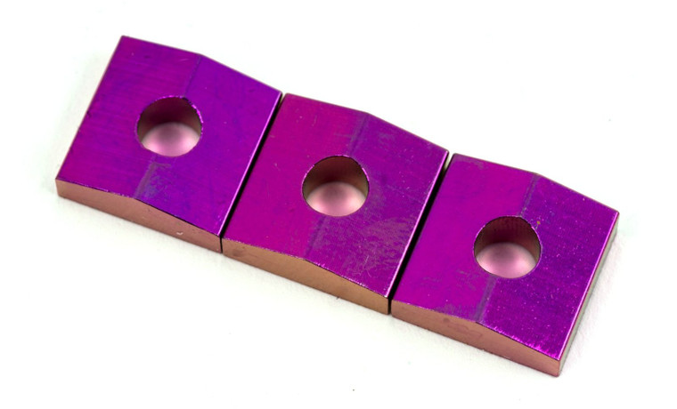 FU-Tone Titanium Lock Nut Blocks Purple 3 Pack