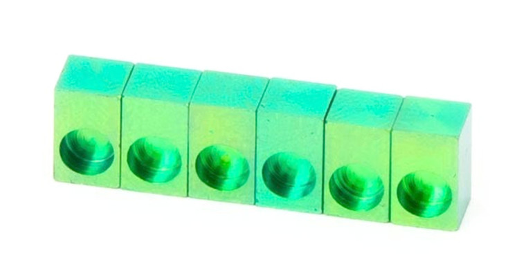 FU-Tone Titanium Saddle Insert 6-String Set Green