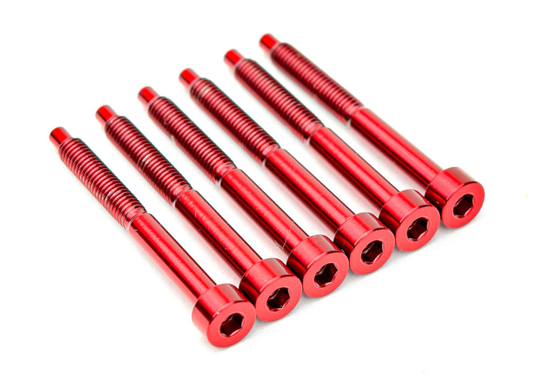 FU-Tone Titanium String Lock Screw 6-String Set Red