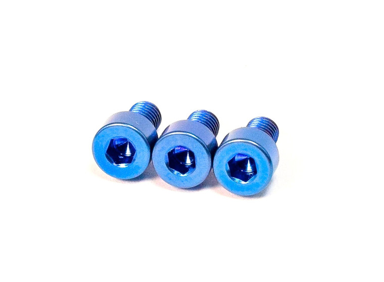 FU-Tone Titanium Nut Clamping Screw Set 3Pc Blue