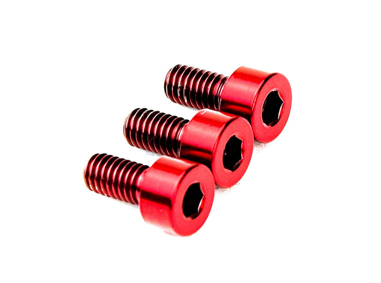 FU-Tone Titanium Nut Clamping Screw Set 3Pc Red