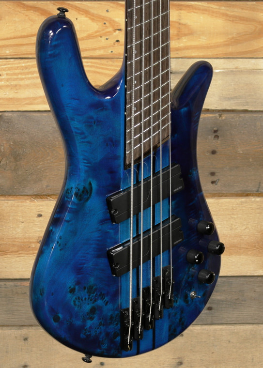Spector  NS Dimension 5-String Bass Black & Blue w/ Gigbag