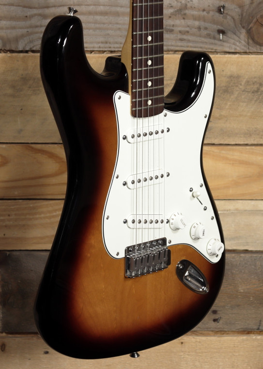 Fender Standard Stratocaster Electric Guitar Brown Sunburst w/ Gigbag "Good Condition"