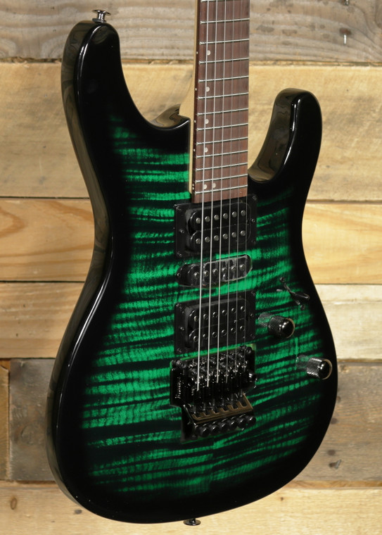 Ibanez Kiko Loureiro Signature KIKOSP3 Electric Guitar Transparent Emerald  Burst