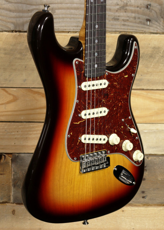 Fender Custom Shop American Custom Strat NOS Electric Guitar Chocolate 3-Color Sunburst w/ Case