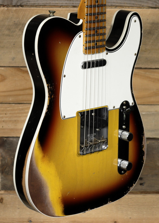 Fender Custom Shop 1965 Telecaster Custom Heavy Relic Faded 3-Color Sunburst w/ Case
