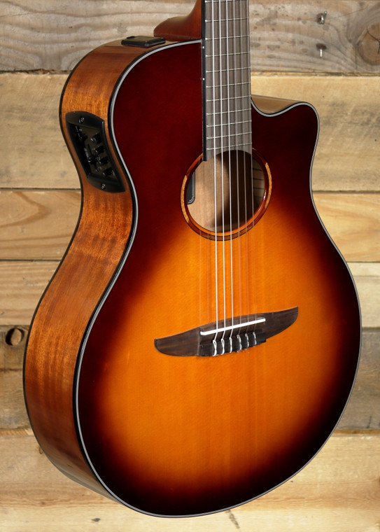 Yamaha NTX1 Acoustic-Electric Classical Guitar Brown  Sunburst