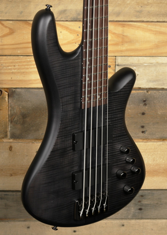 Schecter Stiletto Studio-5 5-String Bass See-Thru Black Satin