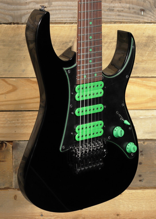 Ibanez Steve Vai Signature UV70P 7-String Electric Guitar  Black w/ Gigbag
