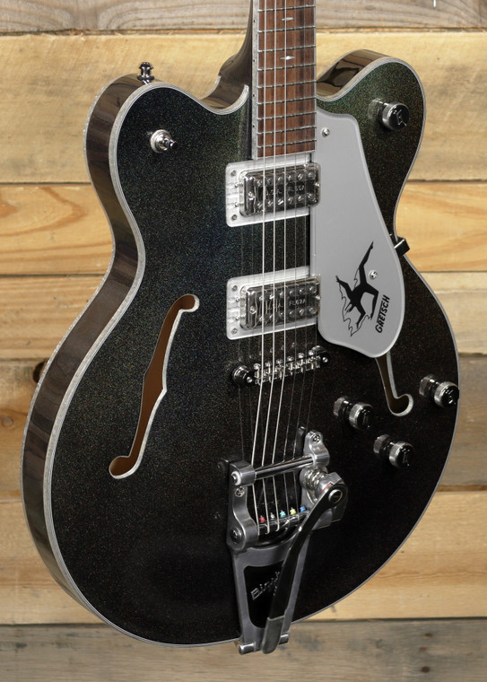 Gretsch Limited Edition Electromatic John Gourley Broadkaster Center Block Guitar Iridescent  Black