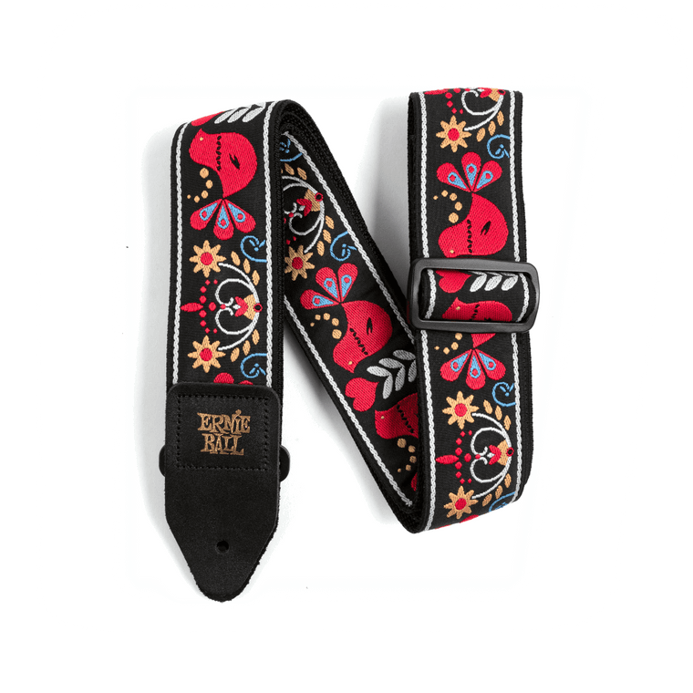 Ernie Ball Classic Jacquard Guitar/Bass Strap - Redbird Rising