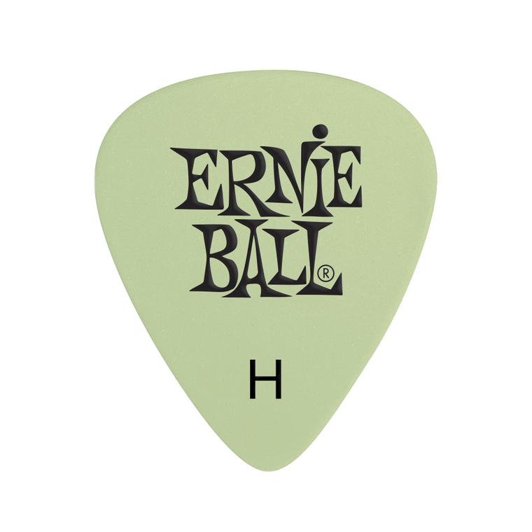 Ernie Ball Cellulose Guitar Picks - Heavy Super Glow - 12 Pack