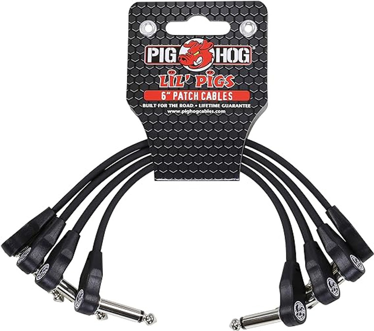 Pig Hog Lil' Pigs Patch Cables  4-Pack 6" Cables