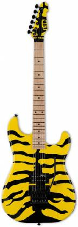 ESP LGL200MT George Lynch Signature Electric Guitar - Yellow with Tiger Graphic