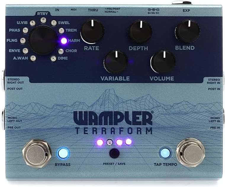 Wampler Terraform Modulation Multi Effects Pedal - Dream Series