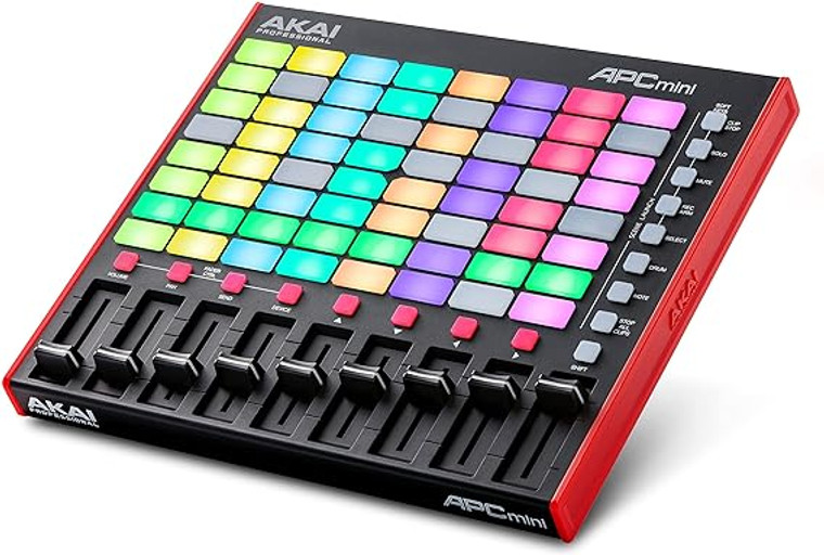 AKAI APC Mini 2 - Performance Controller for Ableton Live - w/ 8x8 Clip Matrix, 9 Sliders, & RGB-backlit Buttons