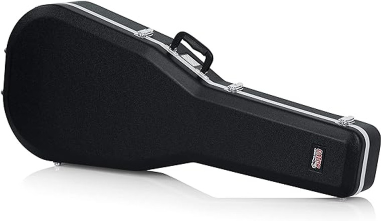 Gator GC Deluxe Molded Case for 12-String Dreadnought Guitars - Black