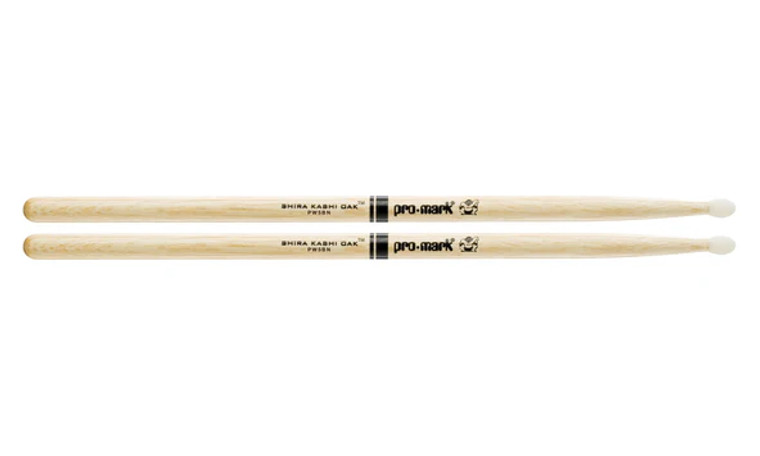 ProMark Shira Kashi Classic Attack Oak 5B Nylon Oval Tip Drumsticks - Pair