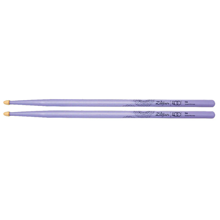 Zildjian LE 400th Ann 5A Discovery of Alloy Purple Drum Sticks - Purple