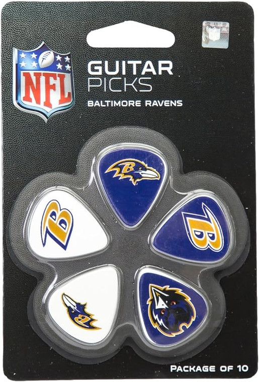 Woodrow Baltimore Ravens Guitar Picks