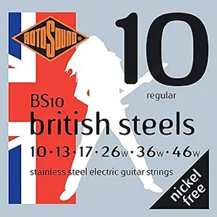 RotoSound BS10 British Steel Electric Guitar Strings 10-46