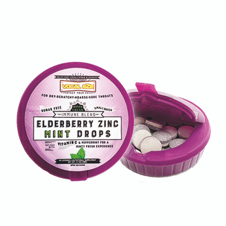 VOCAL EASE Elderberry Mint Throat Drops (40ct)