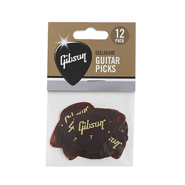 Gibson Tortoise Picks 12pk - Thin