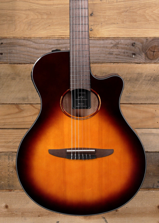 Yamaha NTX1 Acoustic-Electric Classical Guitar Brown Sunburst