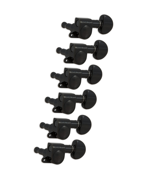Grover 6 In Line Mini Rotomatics Black Chrome