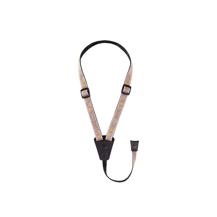 D'ADDARIO Cradle Uke Strap - Paisley Grey/Orange