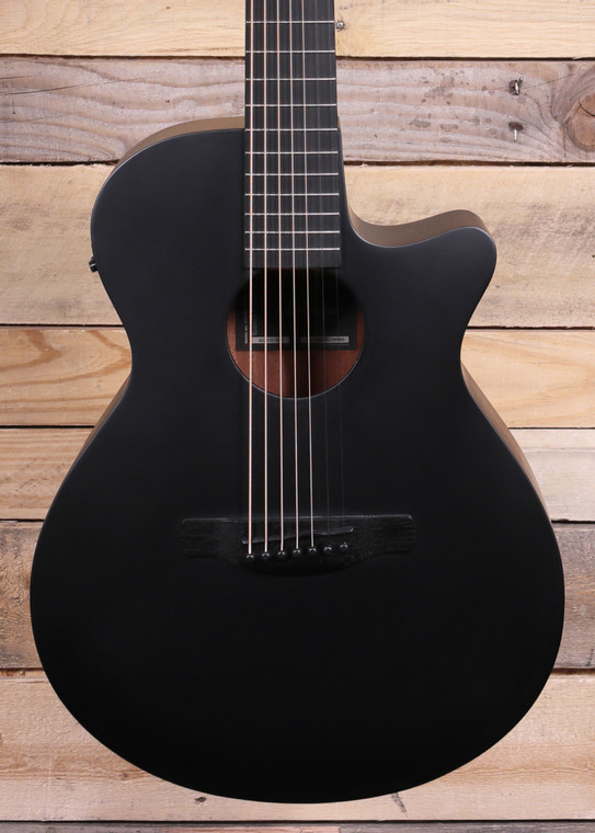 Ibanez AEG721 7-String Acoustic/Electric Guitar Black Out