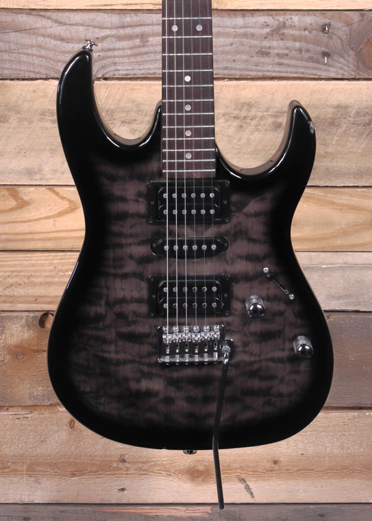Ibanez RG Gio GRX70QA Electric Guitar Transparent Black Sunburst "Good Condition"