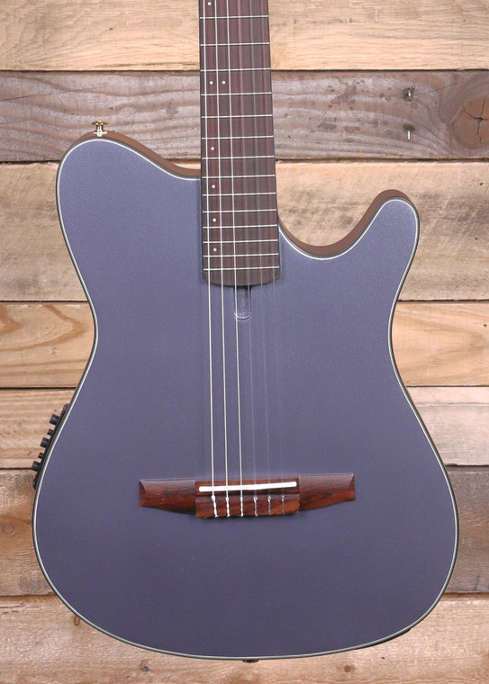 Ibanez FRH10N Acoustic/Electric Nylon Guitar Indigo Blue Metallic Flat
