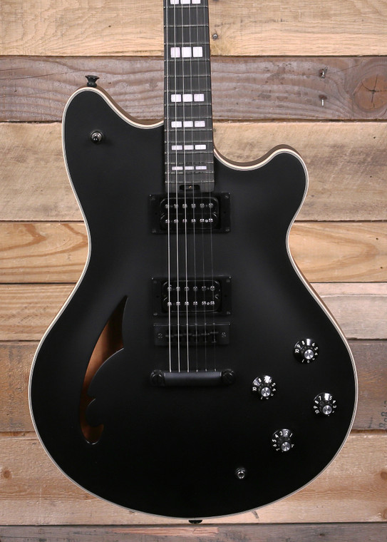 EVH SA-126 Special Semi-Hollow Electric Guitar Stealth Black w/  Case