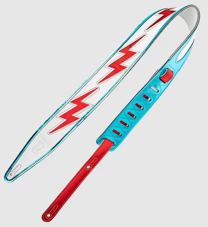 LEVY'S x Jodi Head Acc Leather Gtr Strap | Glam Rock Lightning
