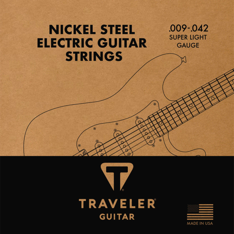 Traveler Guitar Nickel Steel Super Light Electric Guitar Strings