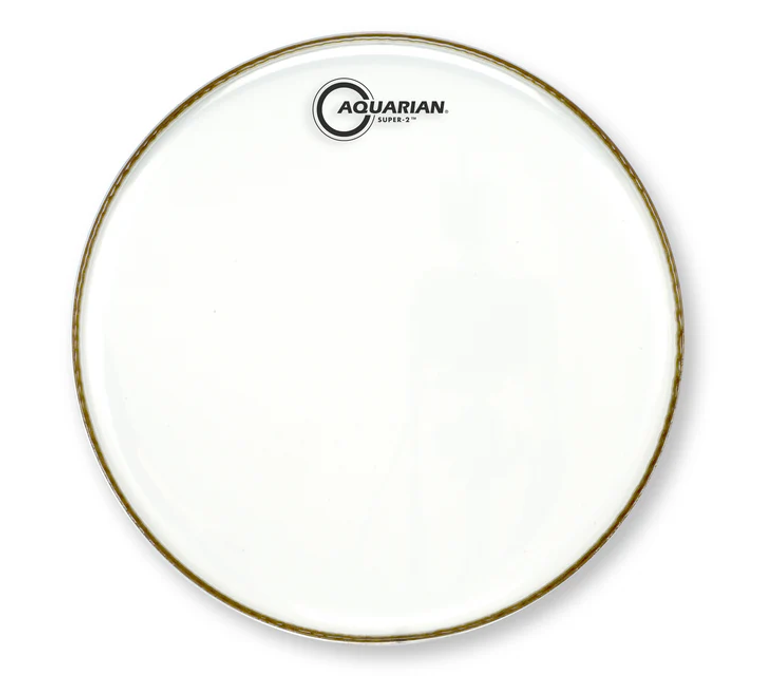 AQUARIAN 14in Super-2 Clear Drumhead | 5/7 Double Ply