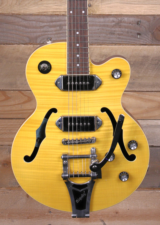 Epiphone Wildkat Semi-Hollow Guitar with Bigsby Tremolo Antique Natural "Scratch & Dent"
