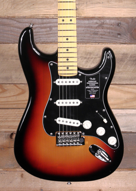 Fender American Professional Classic Stratocaster 3-Color Sunburst w/ Gigbag