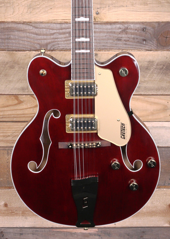Gretsch G5422G-12 Electromatic Classic Hollow Body Double-Cut 12-String Electric Guitar Walnut Stain w/ Gold Hardware