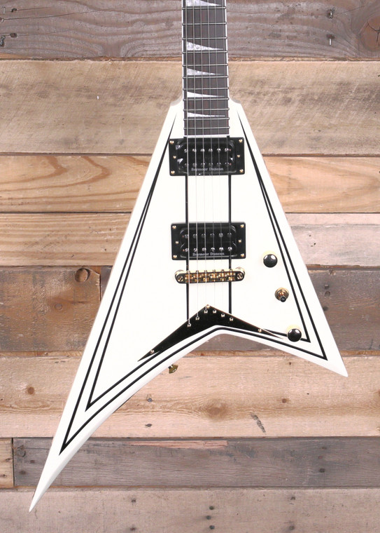 Jackson Pro Series Rhoads RRT-3 Electric Guitar Ivory w/ Black Pinstripes